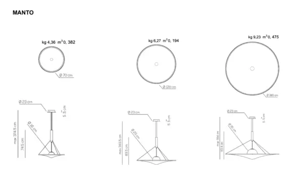 Einzigartige Design LED Hängeleuchte Manto Axo Light