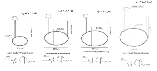 Design LED Hängeleuchte U-light Axo Light