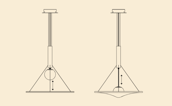 Einzigartige Design LED Hängeleuchte Manto Axo Light