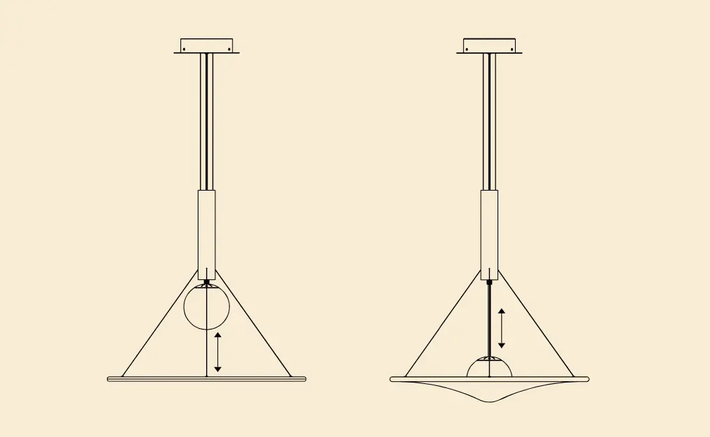 Einzigartige Design LED Hängeleuchte Manto Axo Light – Bild 17