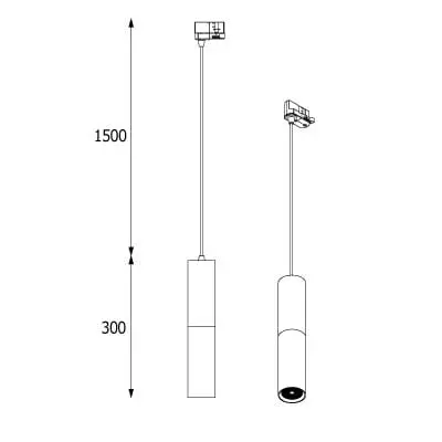 LED-Spot Ann SLM Hängeleuchte für 3-Phasen Stromschiene