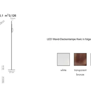Designer LED Stehleuchte Kwic Axo Light – Bild 6