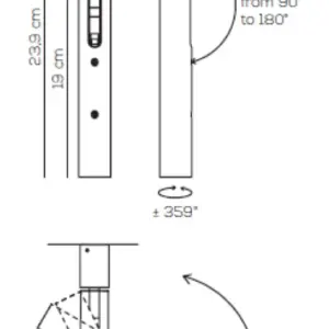 Exklusive LED Wand-Deckenleuchte Ego Axo Light – Bild 6