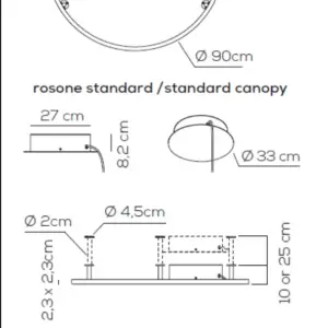 Einzigartige LED Wand-Deckenleuchte U-light Axo Light – Bild 8