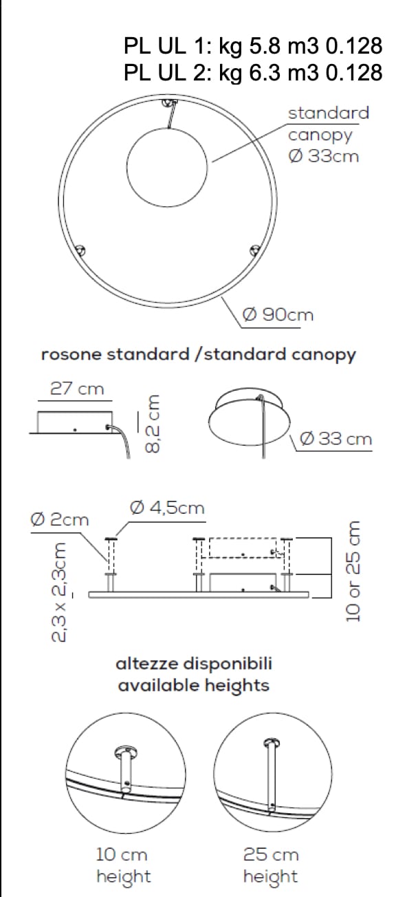 Einzigartige LED Wand-Deckenleuchte U-light Axo Light
