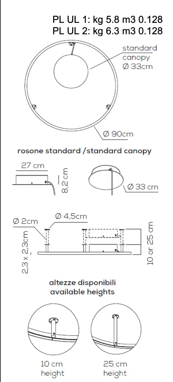 Einzigartige LED Wand-Deckenleuchte U-light Axo Light