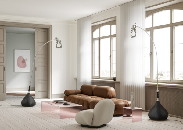 Zeitlose Designer LED-Stehleuchte Bul-Bo Axolight