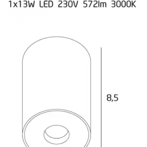 LED-Deckenaufbaustrahler Plazma IP54 – Bild 4
