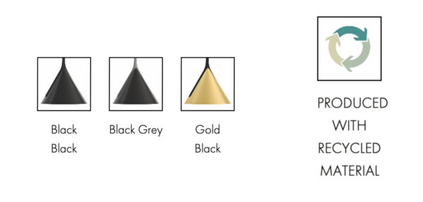 Schöne LED-Hängeleuchte Jewel Mono Axo Light Recyceltes Material