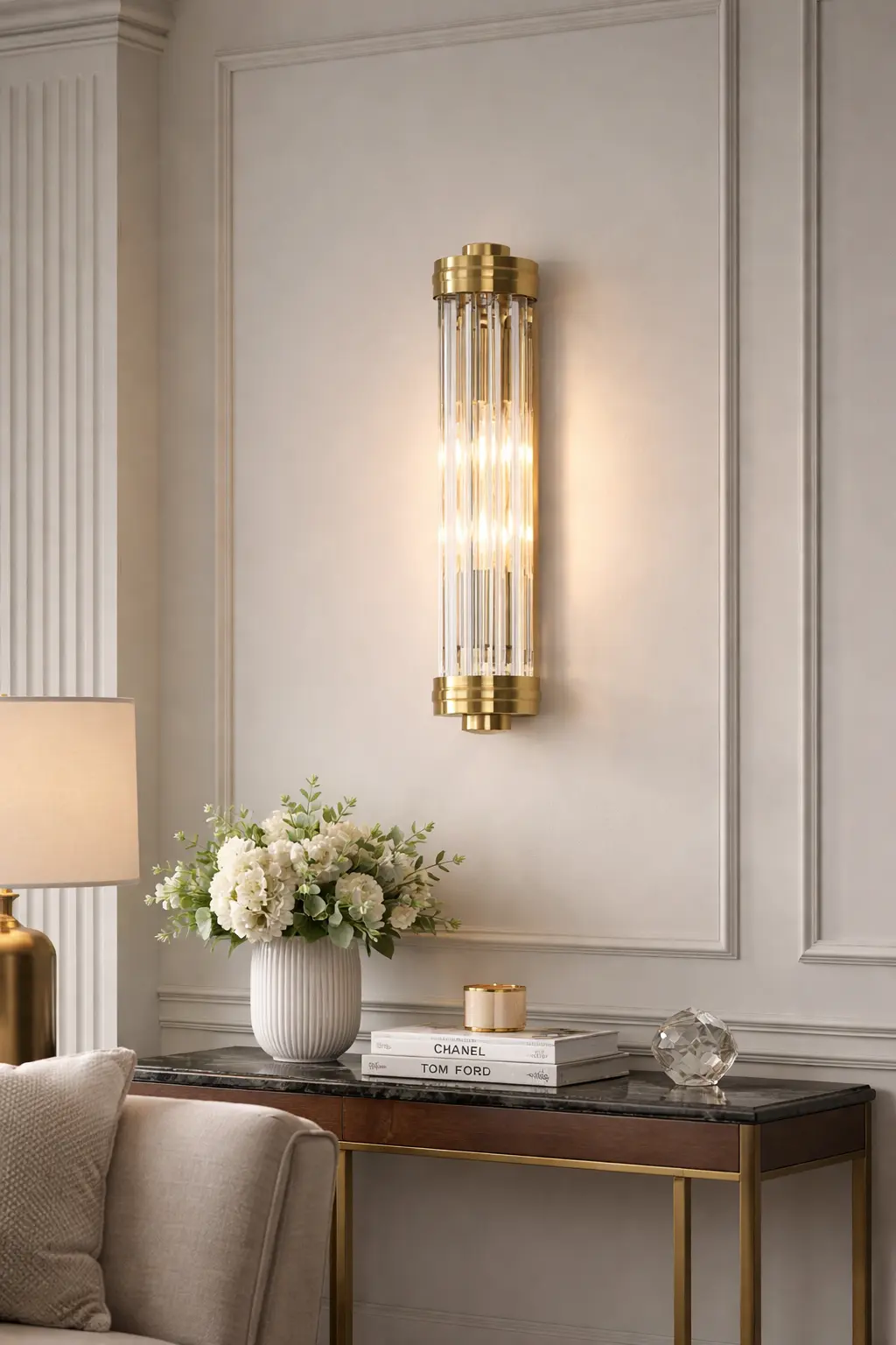 Schöne Wandleuchte Florence im art déco Stil – Bild 4