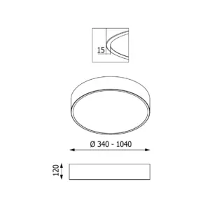 Stilvolle LED-Deckenleuchte Aba Pro – Bild 18