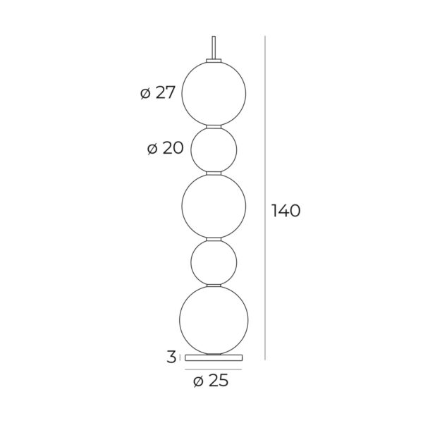Stilvolle Led-Stehleuchte Tama