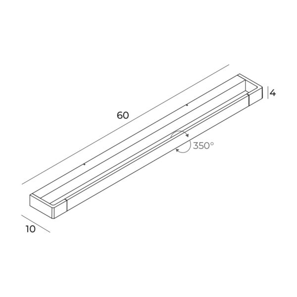 Moderne  LED-Wandleuchte Flink IP44