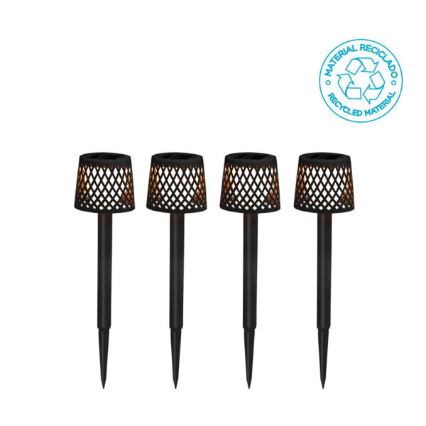 Moderne Solarlampe Gretita  Newgarden Set 4 Stück