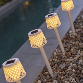 Moderne Solarlampe Gretita  Newgarden Set 4 Stück