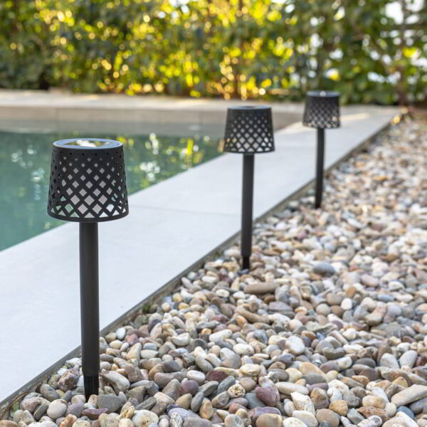 Moderne Solarlampe Gretita  Newgarden Set 4 Stück
