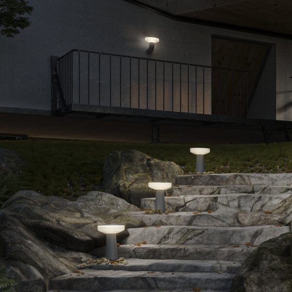 Moderne Steh-Solarlampe Paquita 40  Newgarden