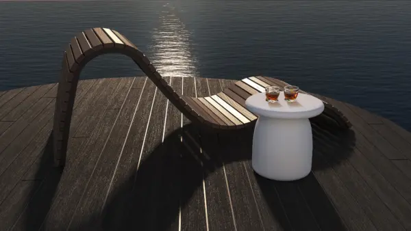 Design Beton Couchtisch Sundtan