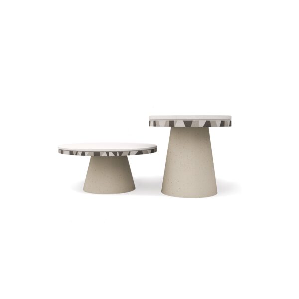 Design Beton Gartentisch Djembe High