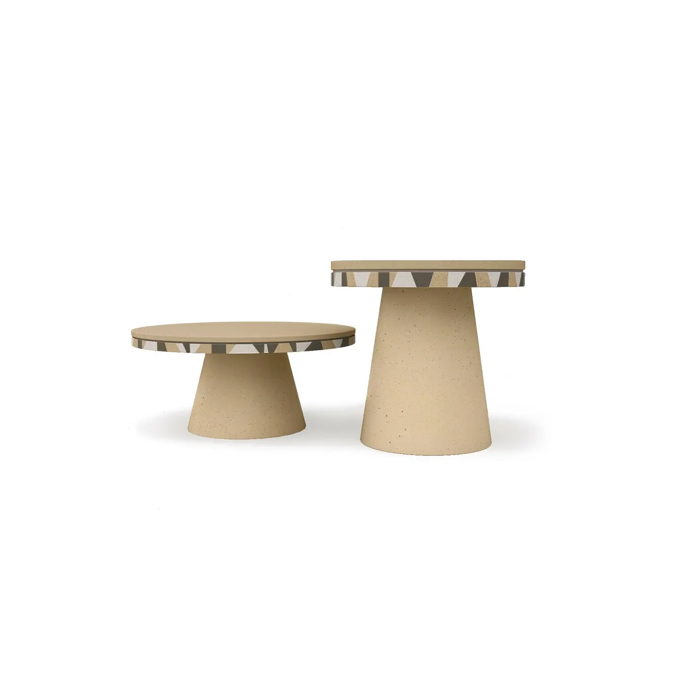 Design Beton Gartentisch Djembe High – Bild 5