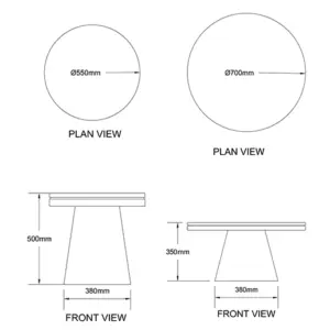 Design Beton Gartentisch Djembe High – Bild 13