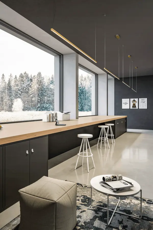 Designer LED Hängeleuchte Tratto Linear Zava Luce