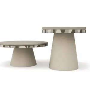 Design Beton Gartentisch Djembe High