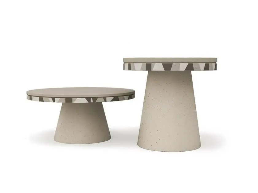 Design Beton Gartentisch Djembe High – Bild 1