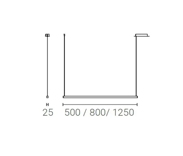 Designer LED Hängeleuchte Tratto Linear Zava Luce