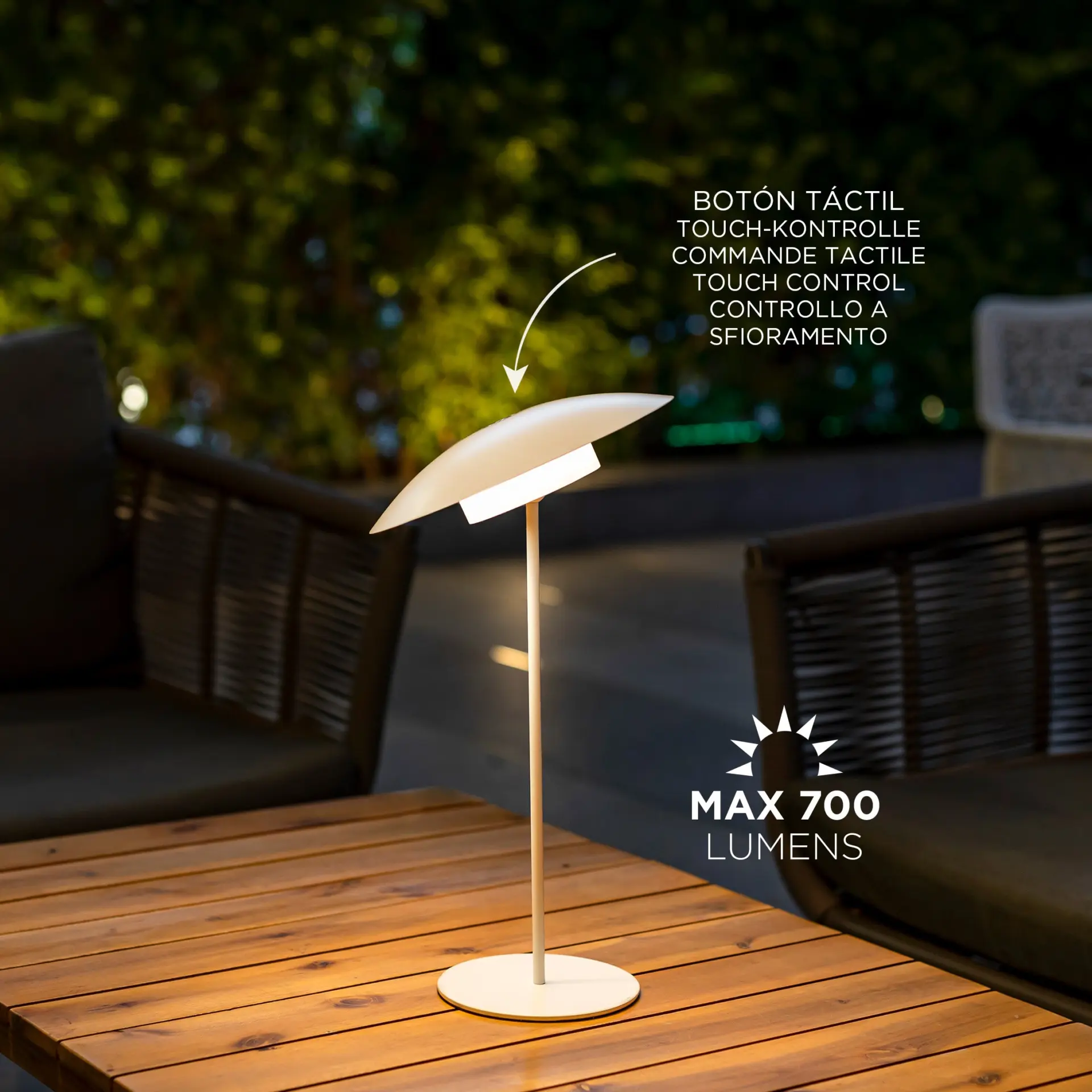 Dekorative LED Akku-Tischleuchte Sardinia 40 Newgarden – Bild 5