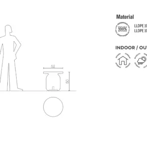 Design Beistelltisch Juju Indoor – Outdoor Serralunga – Bild 18