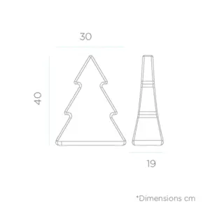 Solar / Akku LED-Weihnachtsbaum Smarttech Pinus 40 IP65 Newgarden – Bild 5