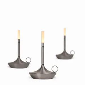 Moderne  LED Akku-Tischleuchte Wick S Graypants – Bild 9