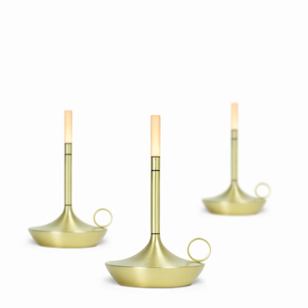 Moderne  LED Akku-Tischleuchte Wick S Graypants