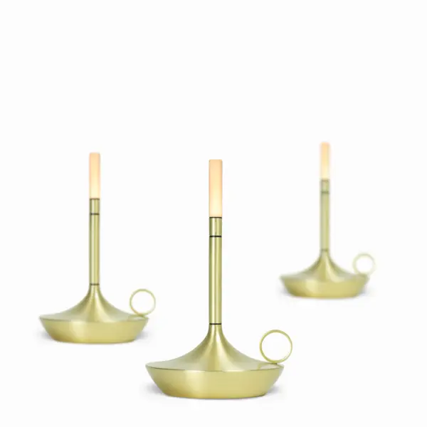Moderne  LED Akku-Tischleuchte Wick S Graypants