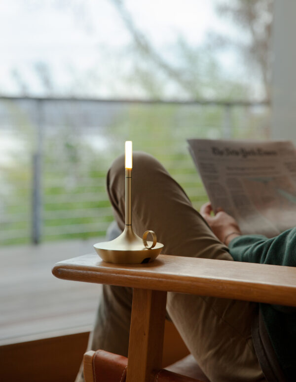 Moderne  LED Akku-Tischleuchte Wick S Graypants