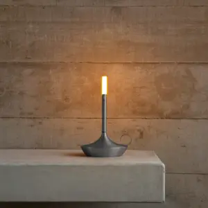 Moderne  LED Akku-Tischleuchte Wick S Graypants – Bild 10