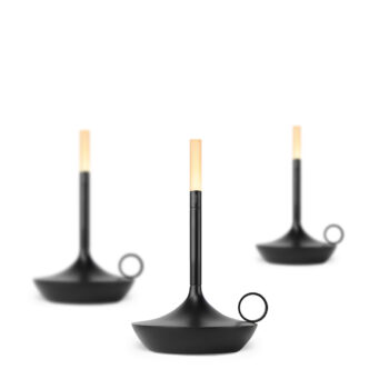 Moderne  LED Akku-Tischleuchte Wick S Graypants