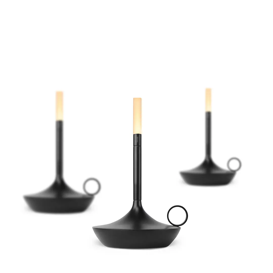 Moderne  LED Akku-Tischleuchte Wick S Graypants – Bild 1