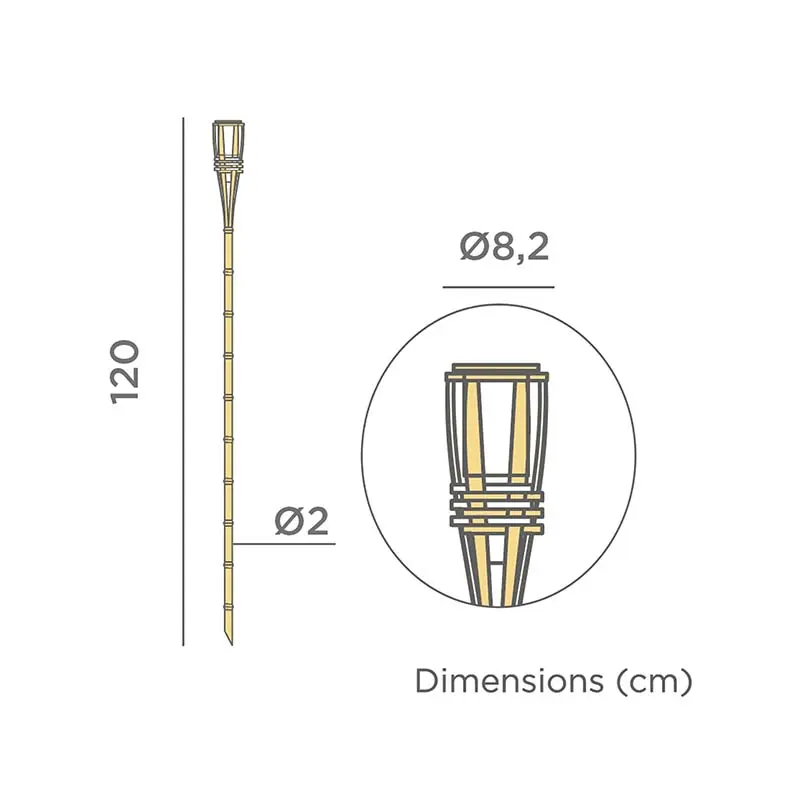 Einzigartige Solar-Gartenspieße Hiama  Newgarden Set 4 Stück – Bild 5