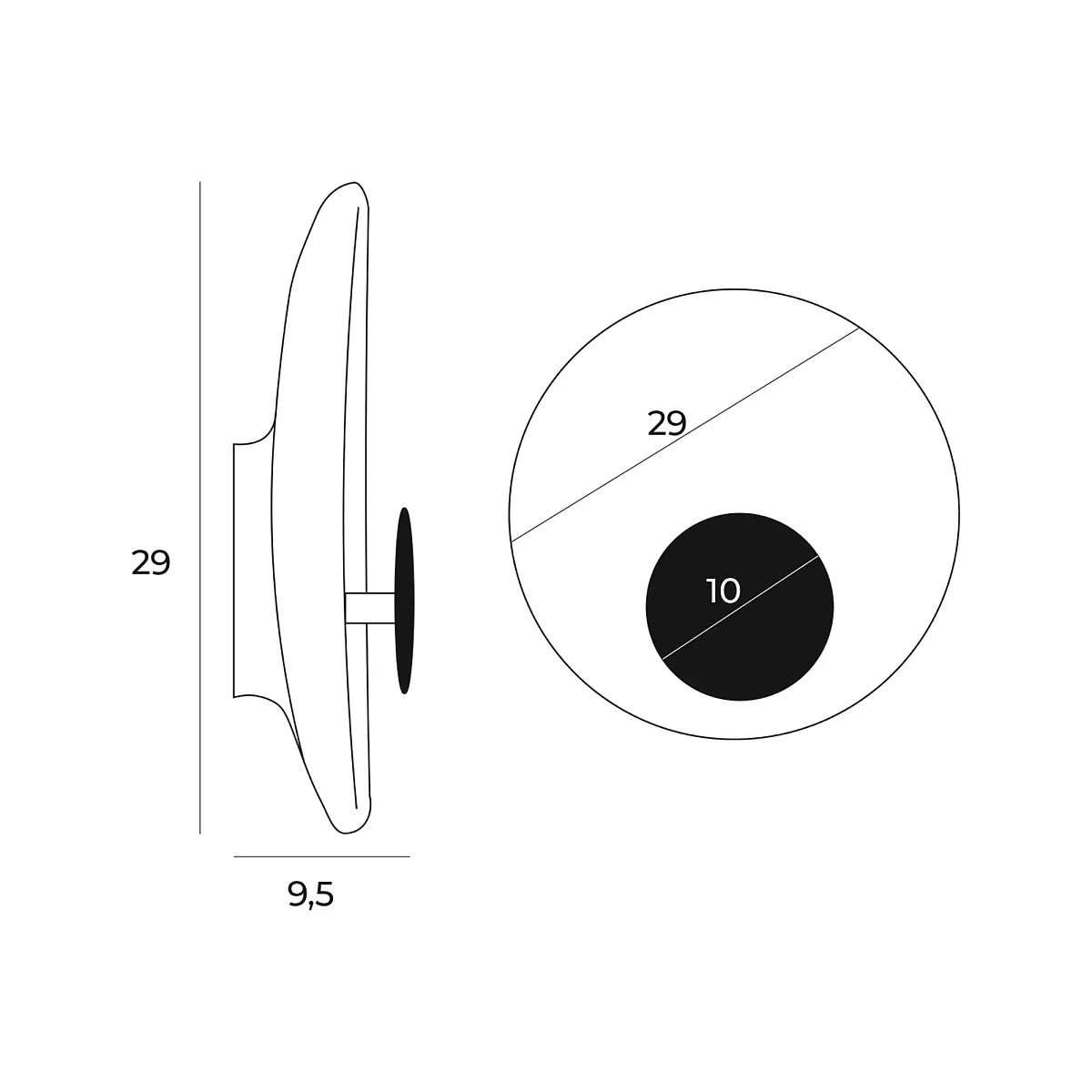 Moderne LED-Wandleuchte Oyaka – Bild 4