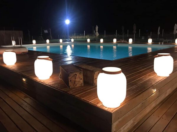 Design LED-Tisch-Stehlampe Honey P67  Indoor – Outdoor Serralunga