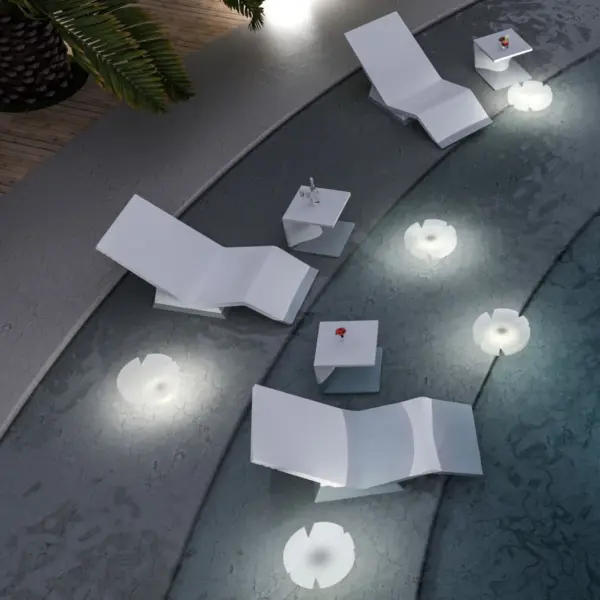 Design LED-Tisch/Stehlampe Fiore di Loto IP67 Indoor – Outdoor Serralunga