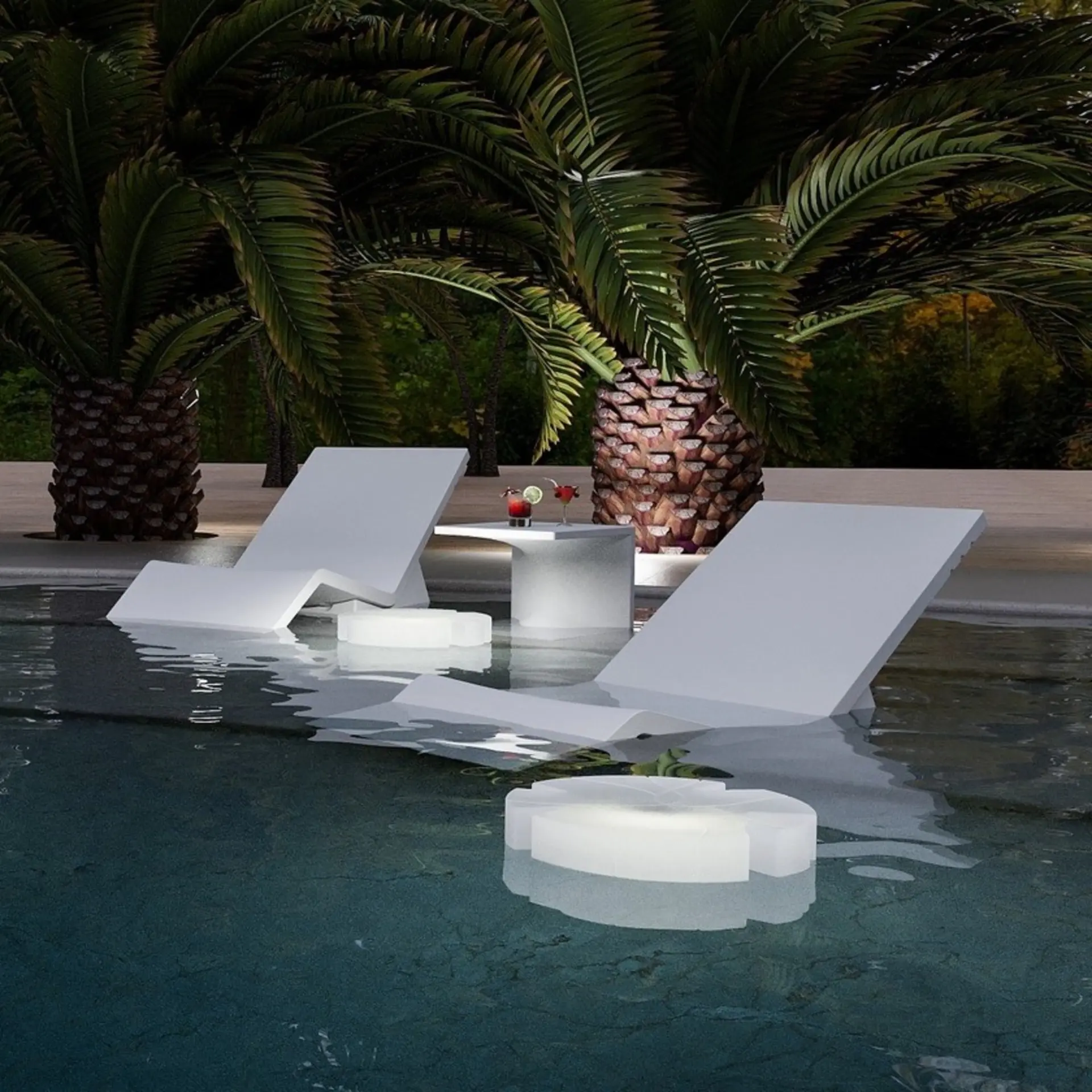 Design LED-Tisch/Stehlampe Fiore di Loto IP67  Indoor – Outdoor Serralunga – Bild 9