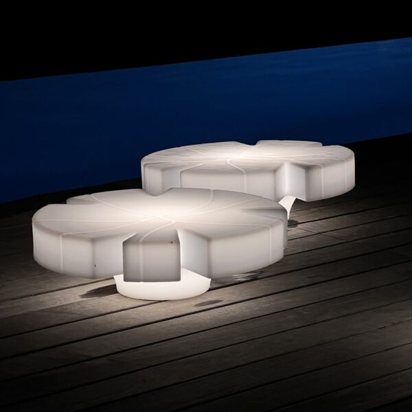 Design LED-Tisch/Stehlampe Fiore di Loto IP67  Indoor – Outdoor Serralunga