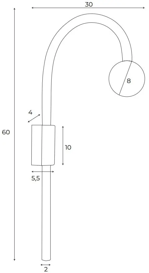 Moderne LED-Wandleuchte Enigma