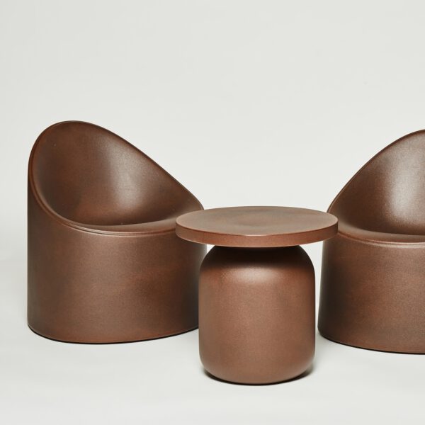 Design Beistelltisch Juju Corten Indoor – Outdoor Serralunga