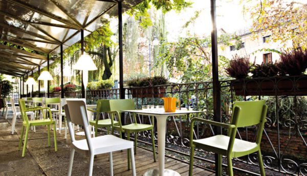 Stilvolle Stehlampe Bonheur Indoor – Outdoor Serralunga