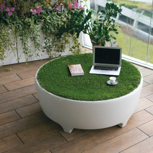 Modern Tisch Oasis mit Licht Indoor – Outdoor Serralunga