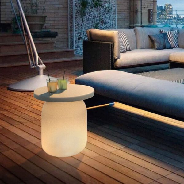 Design Beistelltisch Juju mit Licht Indoor – Outdoor Serralunga
